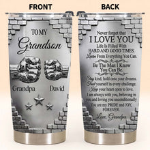 Load image into Gallery viewer, Personalized 20oz Stainless Steel Tumbler for Grandson Gift