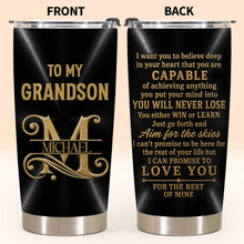 Load image into Gallery viewer, Personalized Stainless Steel Tumbler 20oz Custom Name Gift for Grandson