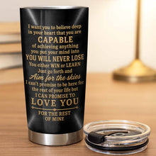 Load image into Gallery viewer, Personalized Stainless Steel Tumbler 20oz Custom Name Gift for Grandson