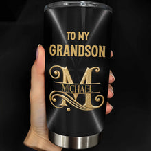 Load image into Gallery viewer, Personalized Stainless Steel Tumbler 20oz Custom Name Gift for Grandson