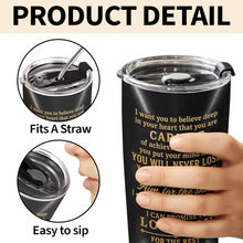 Load image into Gallery viewer, Personalized Stainless Steel Tumbler 20oz Custom Name Gift for Grandson