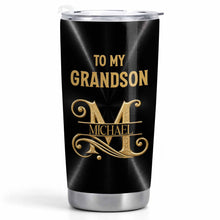 Load image into Gallery viewer, Personalized Stainless Steel Tumbler 20oz Custom Name Gift for Grandson
