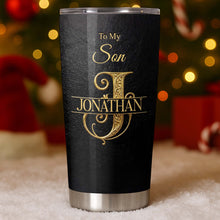 Load image into Gallery viewer, Personalized Stainless Steel Tumbler Custom Name Gift for Son