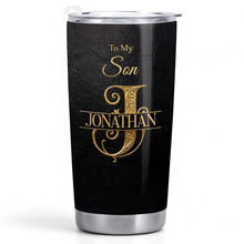 Load image into Gallery viewer, Personalized Stainless Steel Tumbler Custom Name Gift for Son