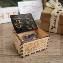 Load image into Gallery viewer, Personalized Wooden Music Box Custom Name Grandson Gift for Birthday