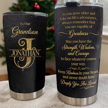 Load image into Gallery viewer, Personalized Stainless Steel Tumbler Custom Name Gift for Grandson