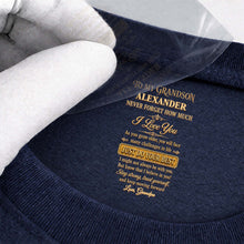 Load image into Gallery viewer, Personalized Inside Neck Print T-Shirt for Grandson Gift