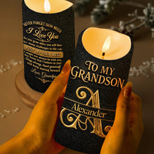 Load image into Gallery viewer, Personalized Flameless LED Candle Custom Gift for Grandson