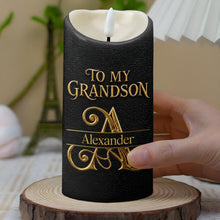 Load image into Gallery viewer, Personalized Flameless LED Candle Custom Gift for Grandson
