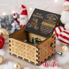 Load image into Gallery viewer, Personalized Wooden Music Box Custom for Grandson Love You