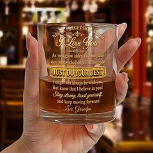 Load image into Gallery viewer, Personalized Whiskey Glass Custom Name Gift for Grandson