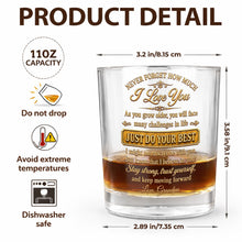 Load image into Gallery viewer, Personalized Whiskey Glass Custom Name Gift for Grandson