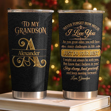 Load image into Gallery viewer, Personalized 20oz Stainless Steel Tumbler for Grandson Gift