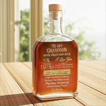 Load image into Gallery viewer, Personalized Whiskey Bottle Custom Name Gift for Grandson