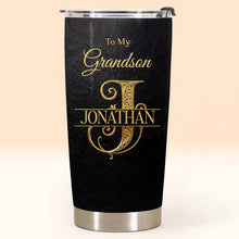 Load image into Gallery viewer, Personalized Monogram Initial Tumbler for Grandson 20oz 30oz