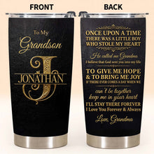 Load image into Gallery viewer, Personalized Monogram Initial Tumbler for Grandson 20oz 30oz