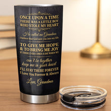 Load image into Gallery viewer, Personalized Monogram Initial Tumbler for Grandson 20oz 30oz
