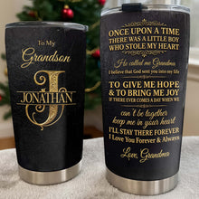 Load image into Gallery viewer, Personalized Monogram Initial Tumbler for Grandson 20oz 30oz