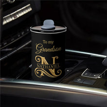 Load image into Gallery viewer, Personalized Stainless Steel Tumbler Custom Monogram Gift for Grandson