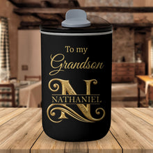 Load image into Gallery viewer, Personalized Stainless Steel Tumbler Custom Monogram Gift for Grandson