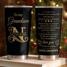 Load image into Gallery viewer, Personalized 20oz Stainless Steel Tumbler Gift for Grandson
