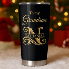 Load image into Gallery viewer, Personalized 20oz Stainless Steel Tumbler Gift for Grandson