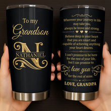 Load image into Gallery viewer, Personalized 20oz Stainless Steel Tumbler Gift for Grandson