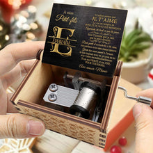 Load image into Gallery viewer, Personalized Wooden Music Box Custom Initial Gift for Grandson