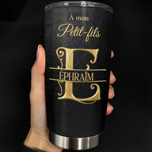 Load image into Gallery viewer, Personalized Stainless Steel Tumbler Custom Monogram Gift for Grandson