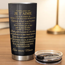 Load image into Gallery viewer, Personalized Gold Monogram Tumbler for Grandson 20oz Gift