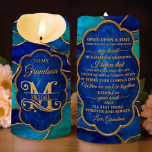 Load image into Gallery viewer, Personalized Flameless LED Candle for Grandson Custom Name Gift