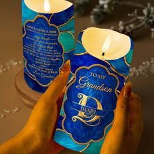Load image into Gallery viewer, Personalized Flameless LED Candle for Grandson Custom Name Gift