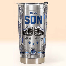 Load image into Gallery viewer, Personalized Stainless Steel Tumbler Custom Name for Son Gift