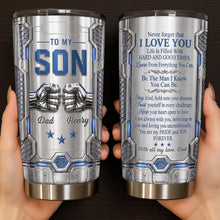 Load image into Gallery viewer, Personalized Stainless Steel Tumbler Custom Name for Son Gift
