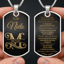 Load image into Gallery viewer, Custom Dog Tag Necklace Personalize Name for Grandson Gift