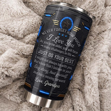 Load image into Gallery viewer, Personalized Stainless Steel Tumbler for Grandson Custom Message Gift