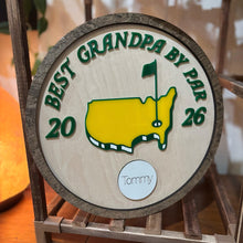 Load image into Gallery viewer, Personalized Golf Ball Plaque Custom Gift for Dad, Grandpa