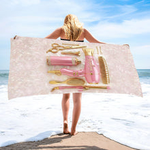 Load image into Gallery viewer, Personalized Microfiber Beach Towel Custom Name Gift for Hairstylists
