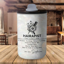 Load image into Gallery viewer, Personalized Floral 10oz Tumbler Custom Hair Stylist Gift