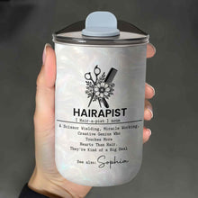 Load image into Gallery viewer, Personalized Floral 10oz Tumbler Custom Hair Stylist Gift