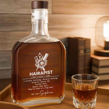 Load image into Gallery viewer, Personalized Whiskey Bottle Custom Name Gift for Hairstylist