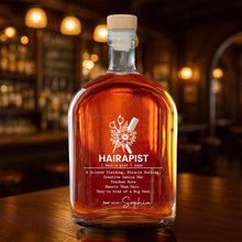 Load image into Gallery viewer, Personalized Whiskey Bottle Custom Name Gift for Hairstylist