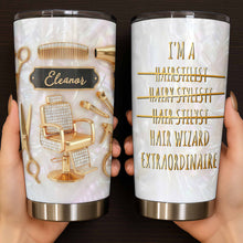 Load image into Gallery viewer, Personalized Hair Wizard Tumbler with Hairdresser Tools 20oz