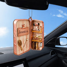 Load image into Gallery viewer, Personalized Wooden Hairdresser Tools Ornament Custom Name Gift