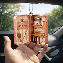 Load image into Gallery viewer, Personalized Wooden Hairdresser Tools Ornament Custom Name Gift
