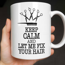 Load image into Gallery viewer, Personalized Hairapist Coffee Mug Custom Name Gift for Her