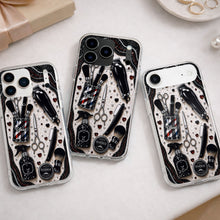 Load image into Gallery viewer, Personalized Clear Phone Case for Hair Stylist Custom Name Gift