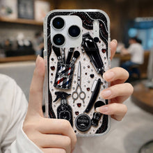 Load image into Gallery viewer, Personalized Clear Phone Case for Hair Stylist Custom Name Gift