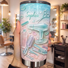 Load image into Gallery viewer, Personalized Stainless Steel Tumbler for Hairstylist Gift 20oz