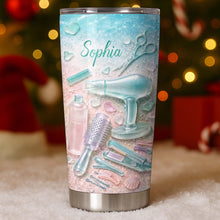 Load image into Gallery viewer, Personalized Stainless Steel Tumbler for Hairstylist Gift 20oz